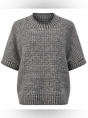 Tribal Jeans Charcoal Textured Knit Sweater large